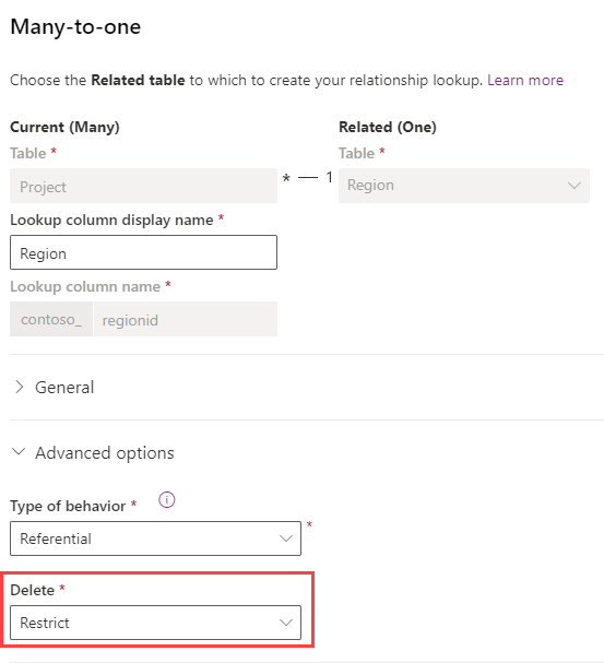 Referential Restrict relationship.